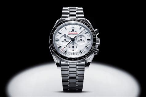 omega speedmaster date white|Omega Speedmaster white dial review.